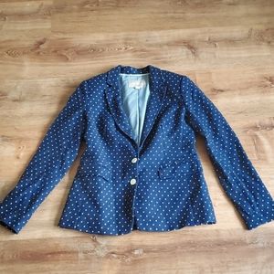 Banana Republic polka. blazer